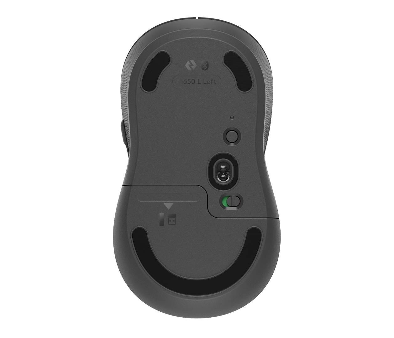 Logitech M654 Signature Large Left-Handed Wireless Mouse (Graphite)