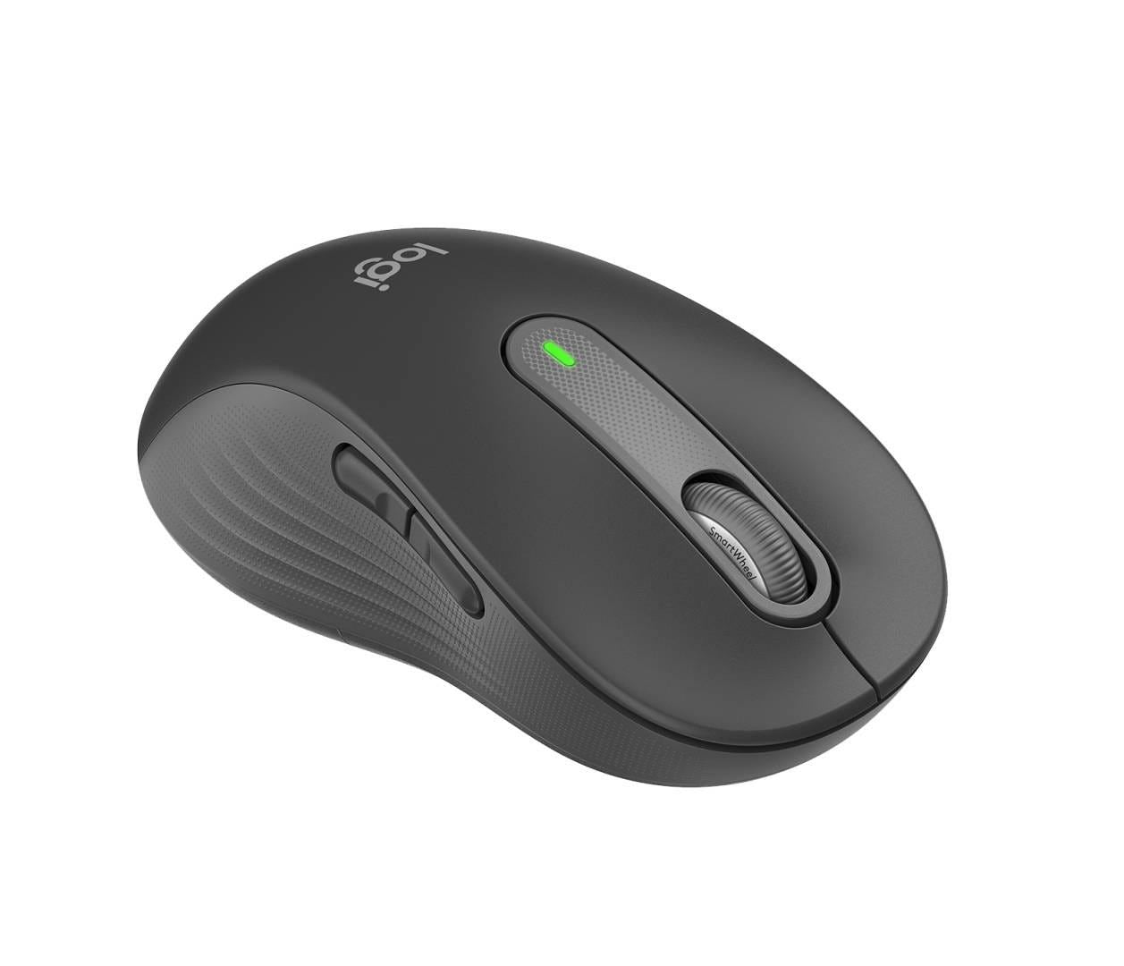 Logitech M654 Signature Large Left-Handed Wireless Mouse (Graphite)