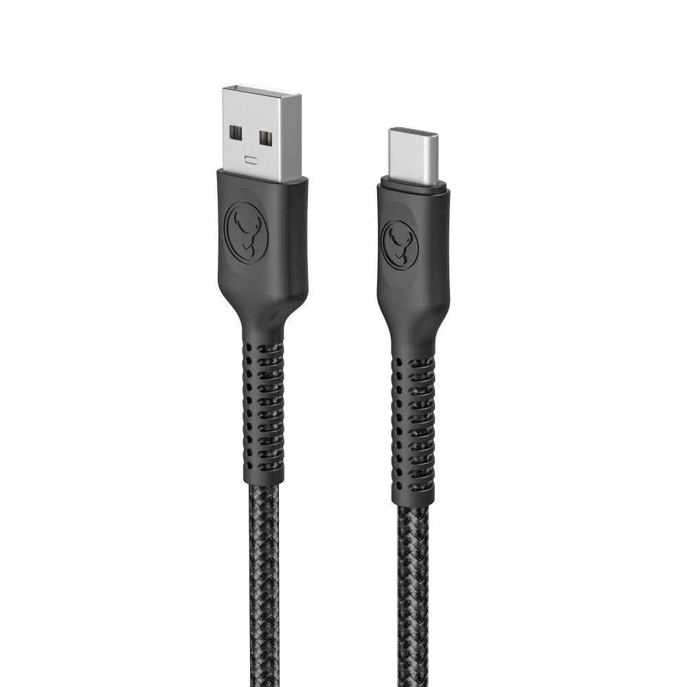 Bonelk Long-Life Easy Grip USB-A to USB-C Cable 60W 2m (Black)