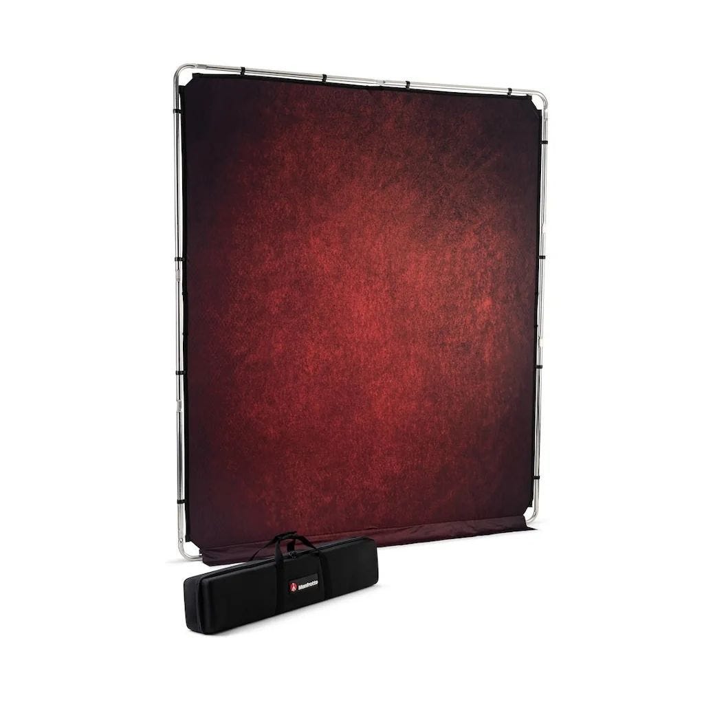 Manfrotto EzyFrame Vintage Background Crimson - 2x2.3m