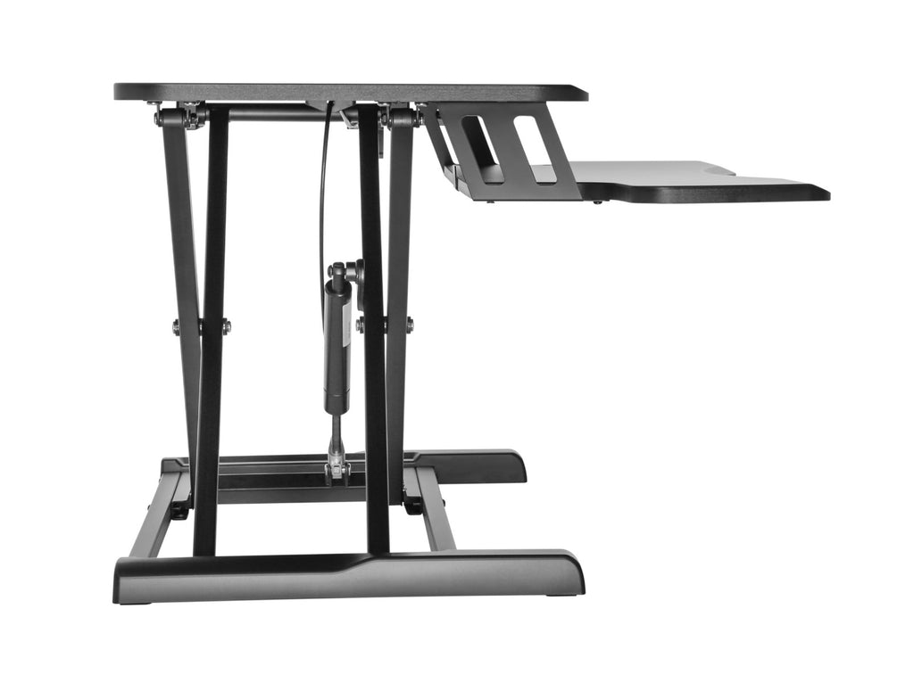 Brateck Gas Spring Sit Stand Desk Converter with Keyboard Tray Deck
