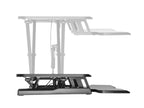 Brateck Gas Spring Sit Stand Desk Converter with Keyboard Tray Deck