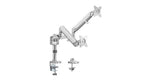 Brateck Dual Monitors Pole-Mounted Epic Gas Spring Aluminum Monitor Arm