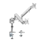Brateck Dual Monitors Pole-Mounted Epic Gas Spring Aluminum Monitor Arm