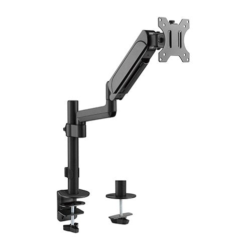 Brateck Single Monitor Pole-Mounted Gas Spring Arm Most 17 -32" Screens up to 9Kg