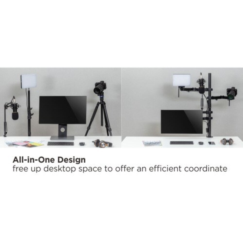 Brateck Dual-Monitor All-in-One Studio Setup Desktop Mount