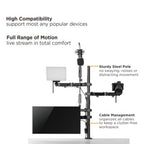 Brateck Dual-Monitor All-in-One Studio Setup Desktop Mount