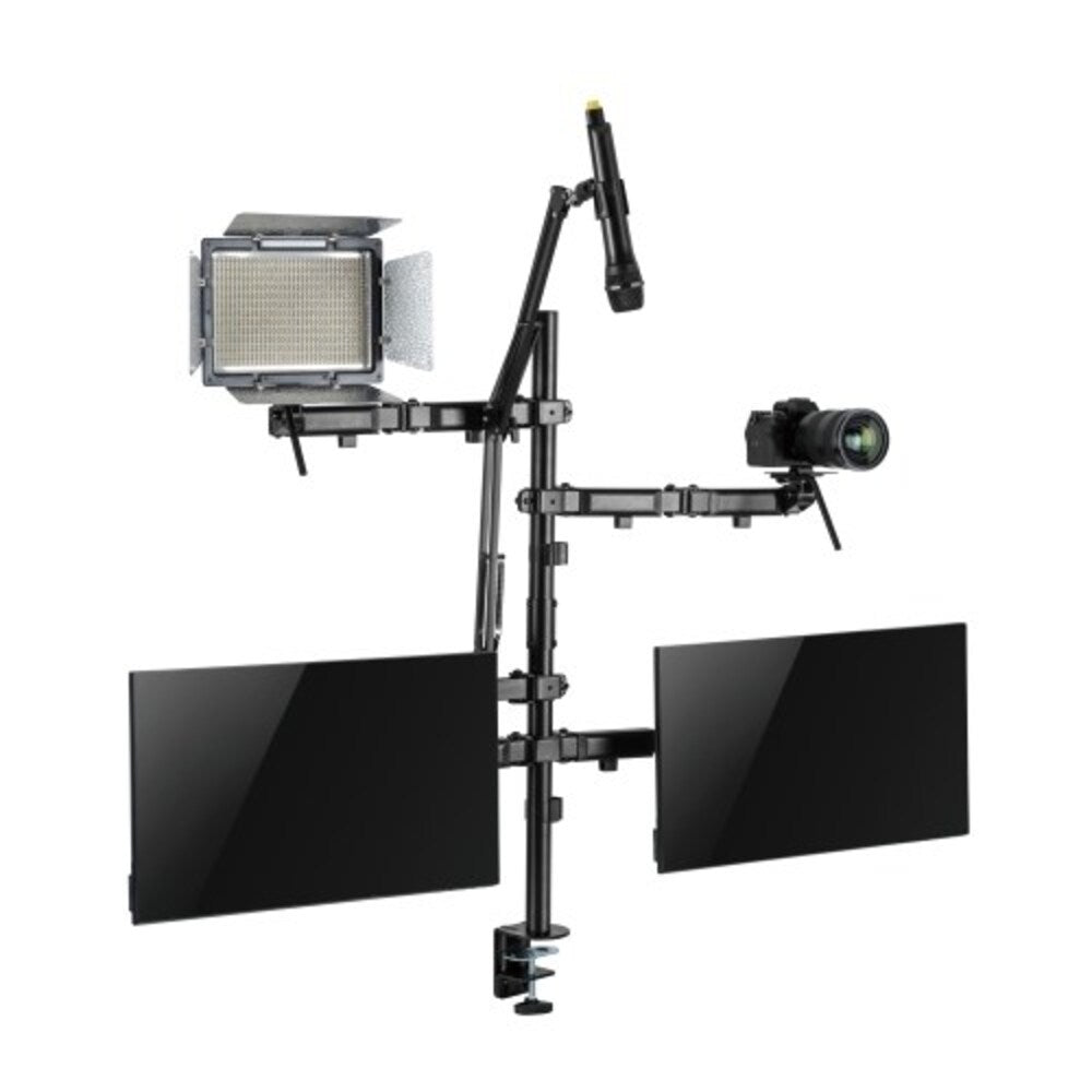 Brateck Dual-Monitor All-in-One Studio Setup Desktop Mount
