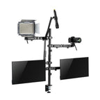 Brateck Dual-Monitor All-in-One Studio Setup Desktop Mount