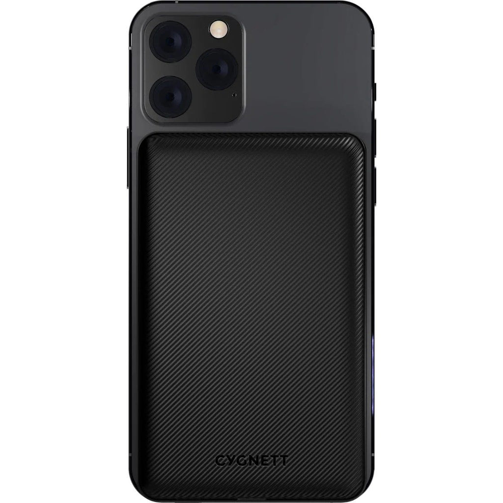 Cygnett Mag5000 Magnetic Wireless Power Bank (Black)