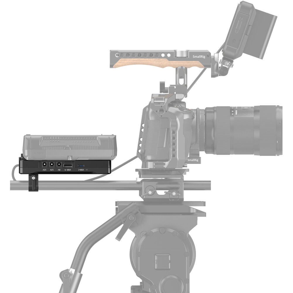 SmallRig Advanced V-Mount Battery Mount Plate with Dual 15mm Rod Clamp 3203B