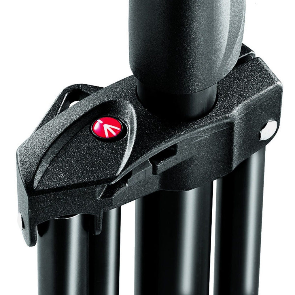 Manfrotto 1004BAC-3 Light Stands - Air Cushioned - Stackable - Black Aluminium - Pack of 3