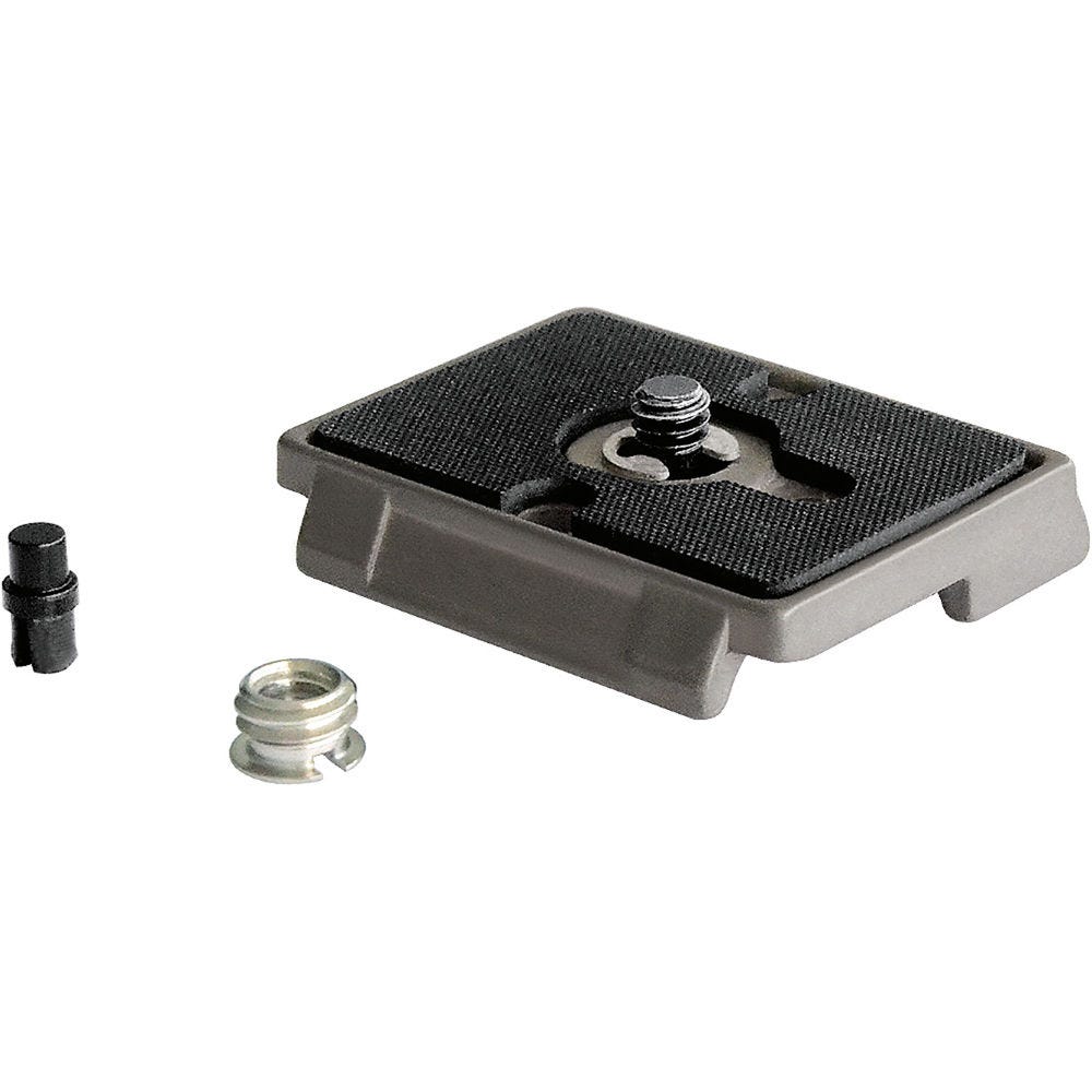 Manfrotto 200PL Quick Release Plate with 1/4 Inch Screw and 3/8 Inch Bushing Adapter