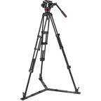 Manfrotto 504X Fluid Video Head & MVTTWINGA  Aluminum Tripod with Ground Spreader