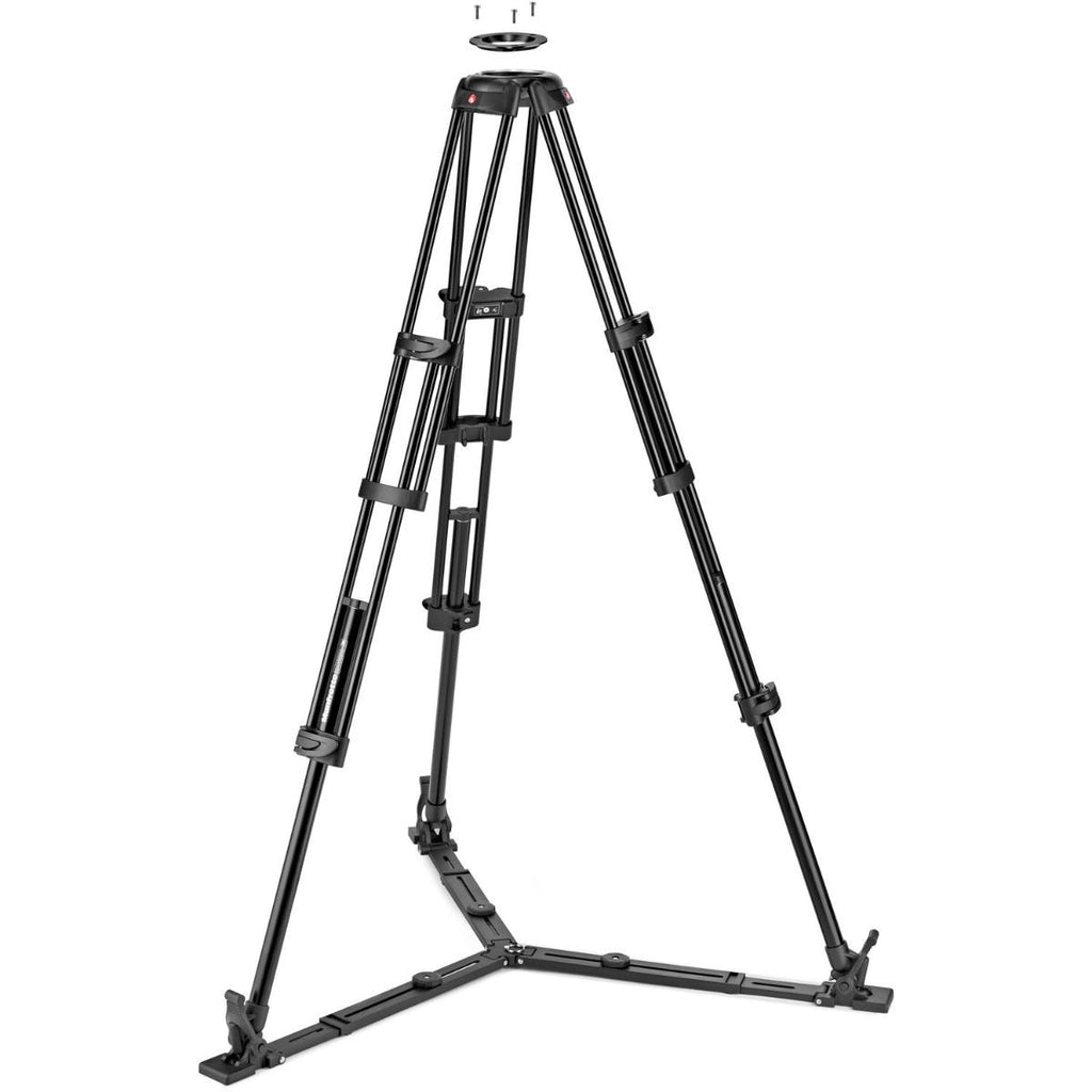 Manfrotto 504X Fluid Video Head & MVTTWINGA  Aluminum Tripod with Ground Spreader