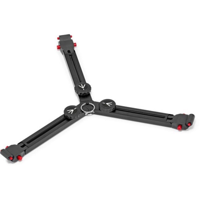 Manfrotto Carbon Fiber Twin Video Tripod Legs with Ground Spreader (100/75mm Bowl)