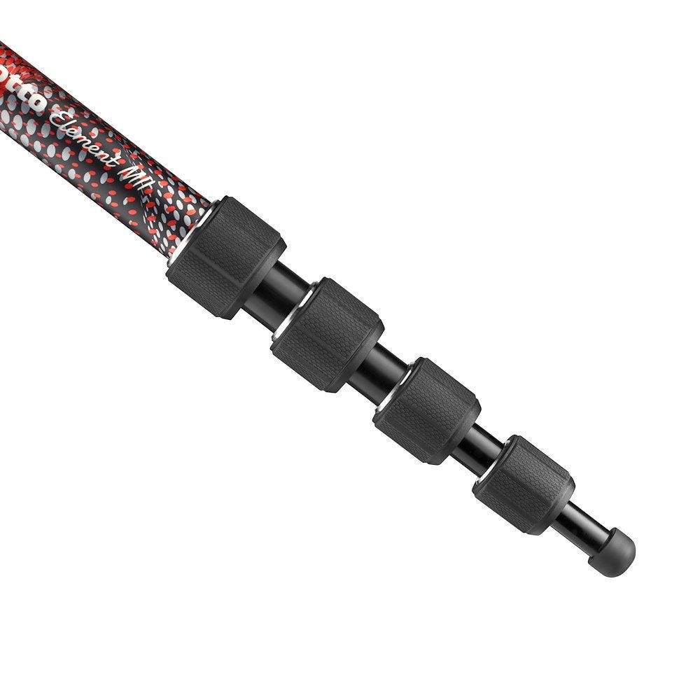 Manfrotto Element MII Aluminium Monopod 5 Section (Red)