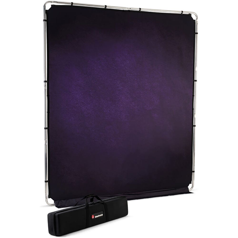 Manfrotto EzyFrame Vintage Background Cover Aubergine - 2x2.3m
