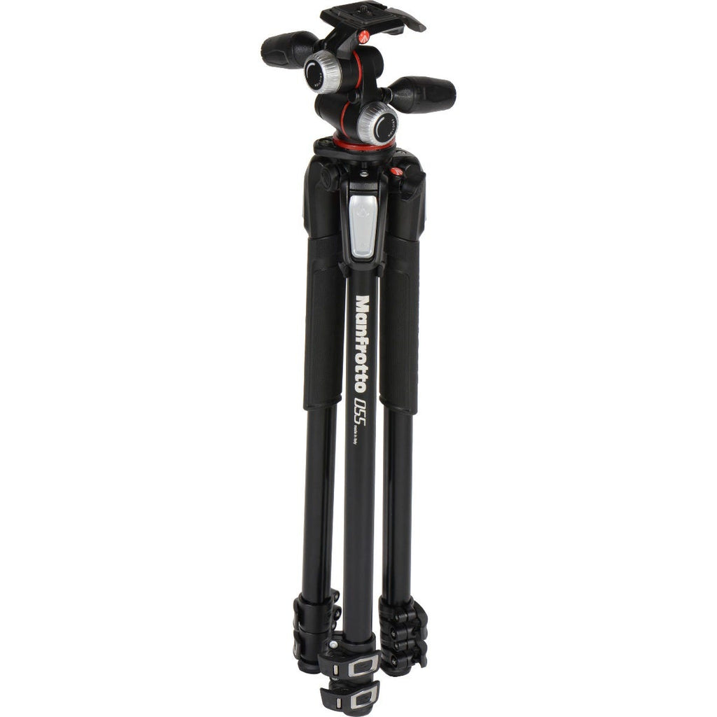 Manfrotto MT055XPRO3 with 3 Way Pan/Tilt Head Tripod Kit (MK055XPRO3-3W)