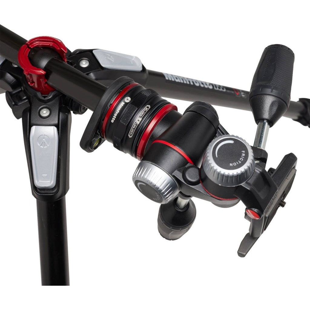 Manfrotto MT055CXPRO3 Carbon Fiber Tripod with MHXPRO-3W Head & Move Quick Release Kit