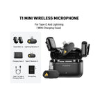 MAONO WAVE T1 MINI Wireless Microphone (2 MICS) (Lightning and Type-C Combo Version)