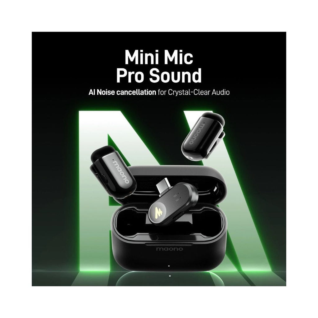MAONO WAVE T1 MINI Wireless Microphone (2 MICS) (Lightning and Type-C Combo Version)