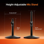 MAONO PD200W Hybrid Podcasting Wireless Microphone (Desktop Stand)