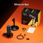MAONO PD200W Hybrid Podcasting Wireless Microphone (Desktop Stand)