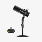 MAONO PD200W Hybrid Podcasting Wireless Microphone (BA37 Book Arm)