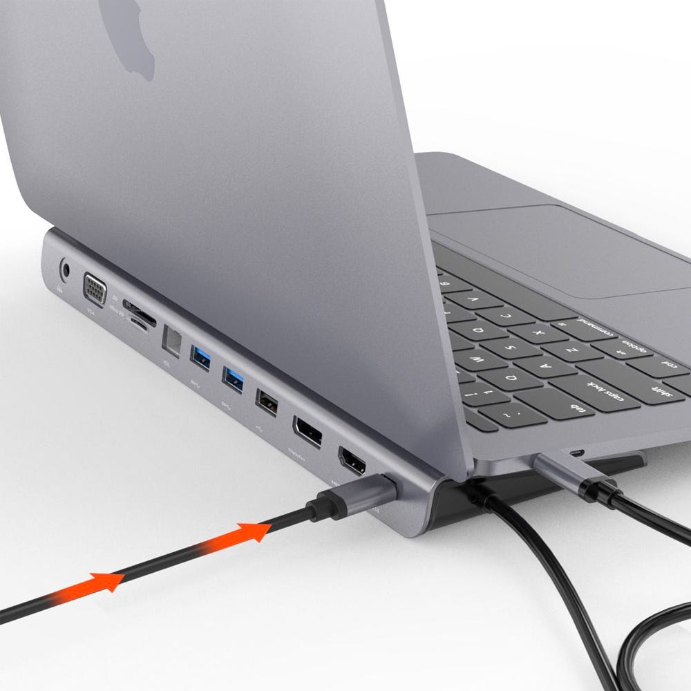 Mbeat 11 in 1 Multiport USB C Dock with HDMI DisplayPort VGA 