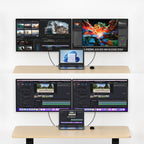 Mbeat D12 Multi-Port Dual HDMI 4K USB-C Dock