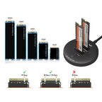 Mbeat H3 USB 3.2 Gen2x2 20Gbps Dual M.2 NVMe SSD Dock with Clone Duplicator (Black)
