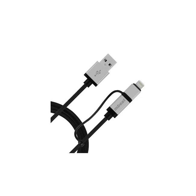 mbeat 1m Lightning and Micro-USB to USB Cable