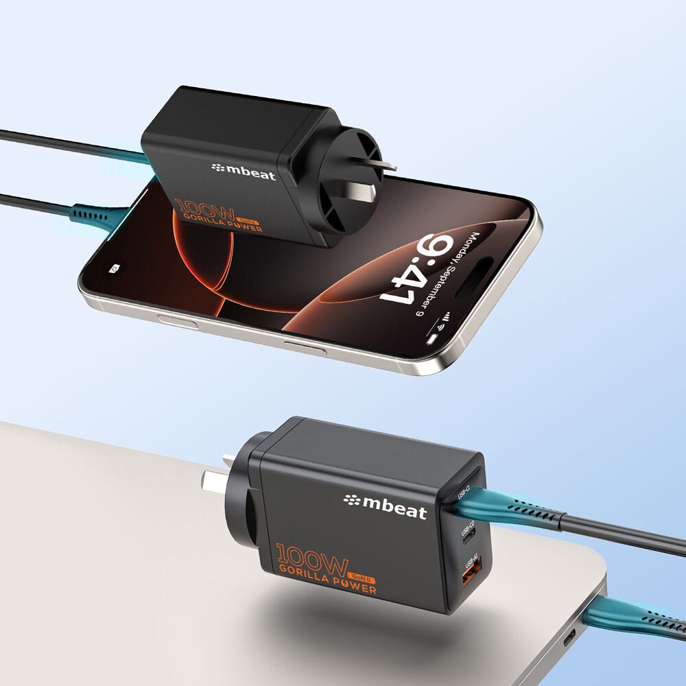 Mbeat Gorilla Power PD 100W GaN II USB-C Charger
