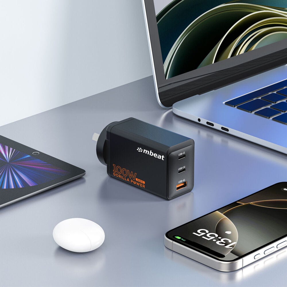 Mbeat Gorilla Power PD 100W GaN II USB-C Charger