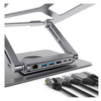 Mbeat Stage S12 Rotating Laptop Stand with USB C Docking Station 