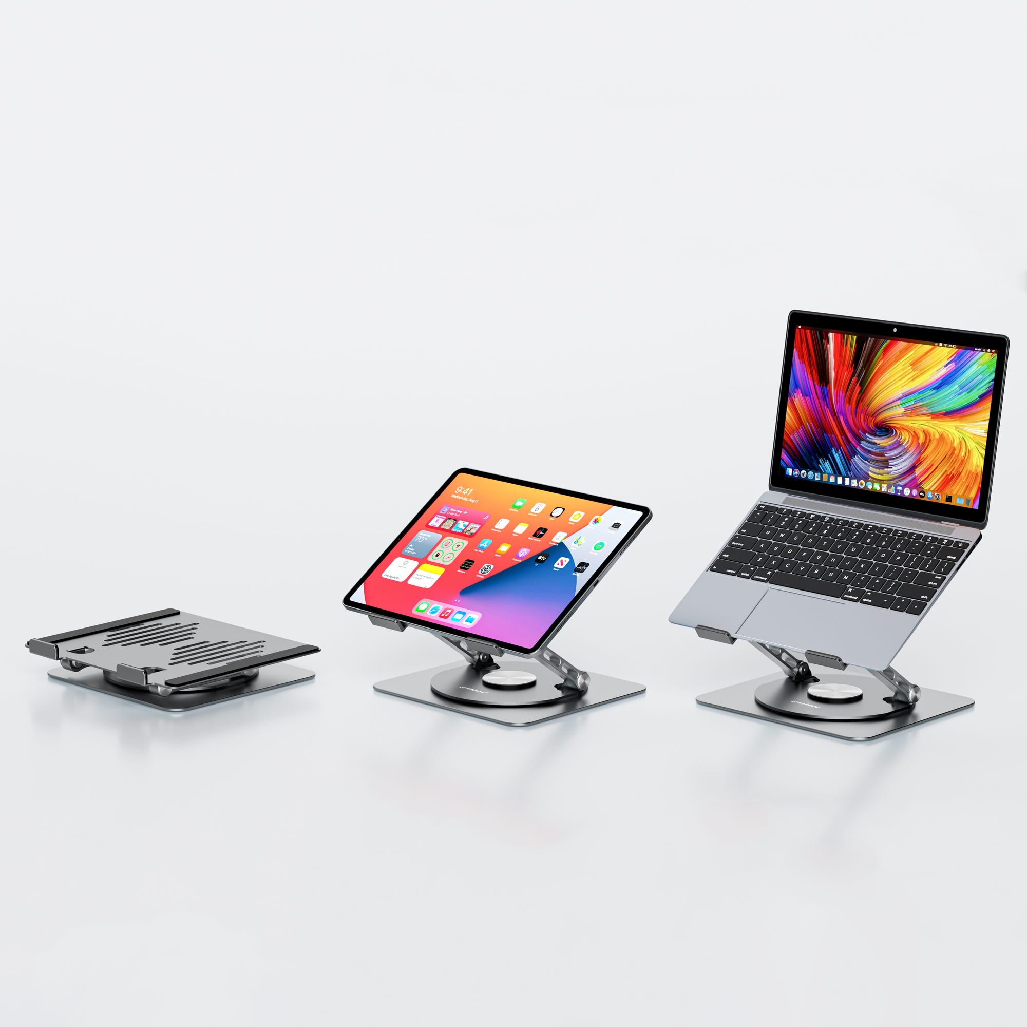 Mbeat Stage S7 Rotating and Height-Adjustable Laptop Stand (Space Grey)