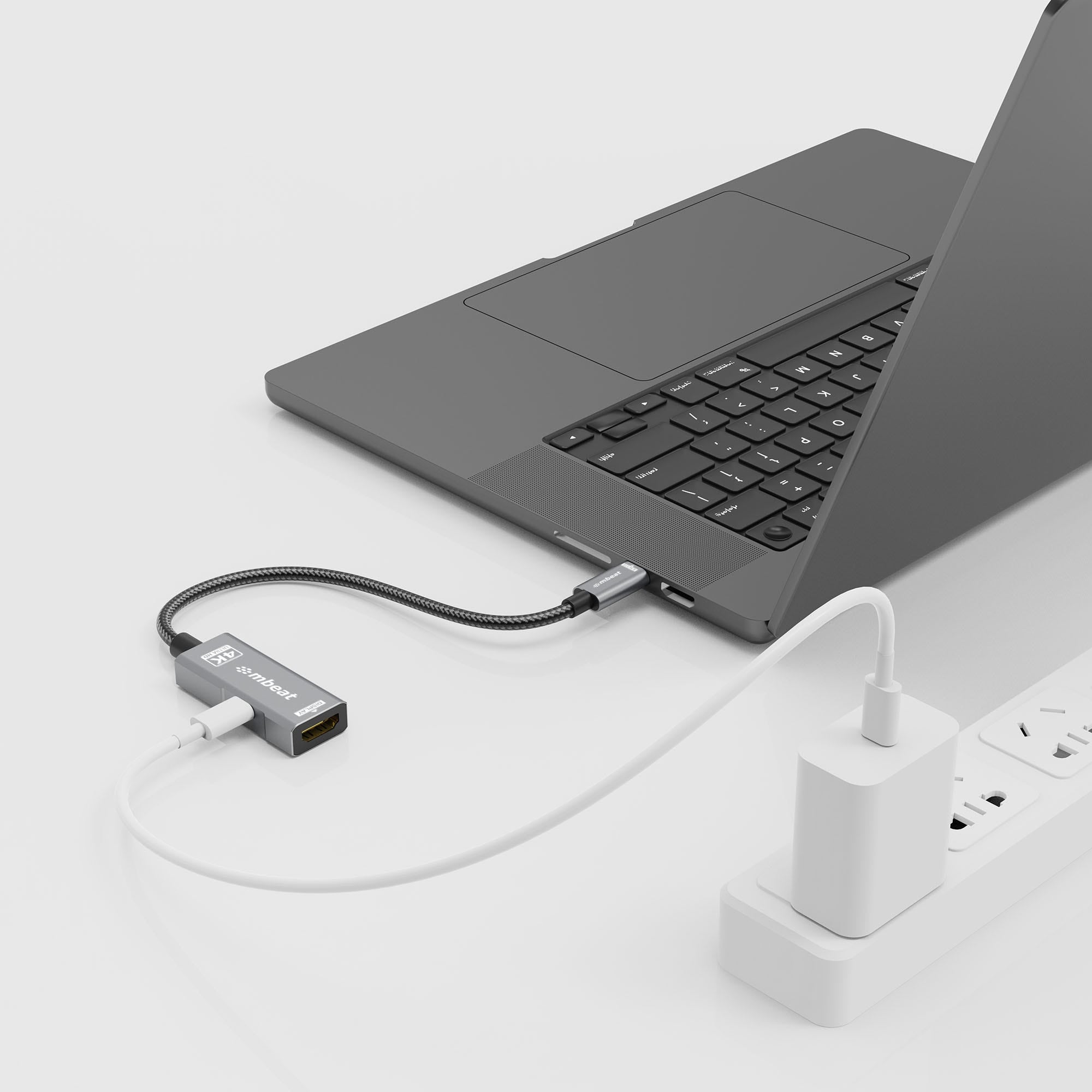 Mbeat Tough Link USB USB-C to HDMI Adapter with 100W PD (Space Grey)