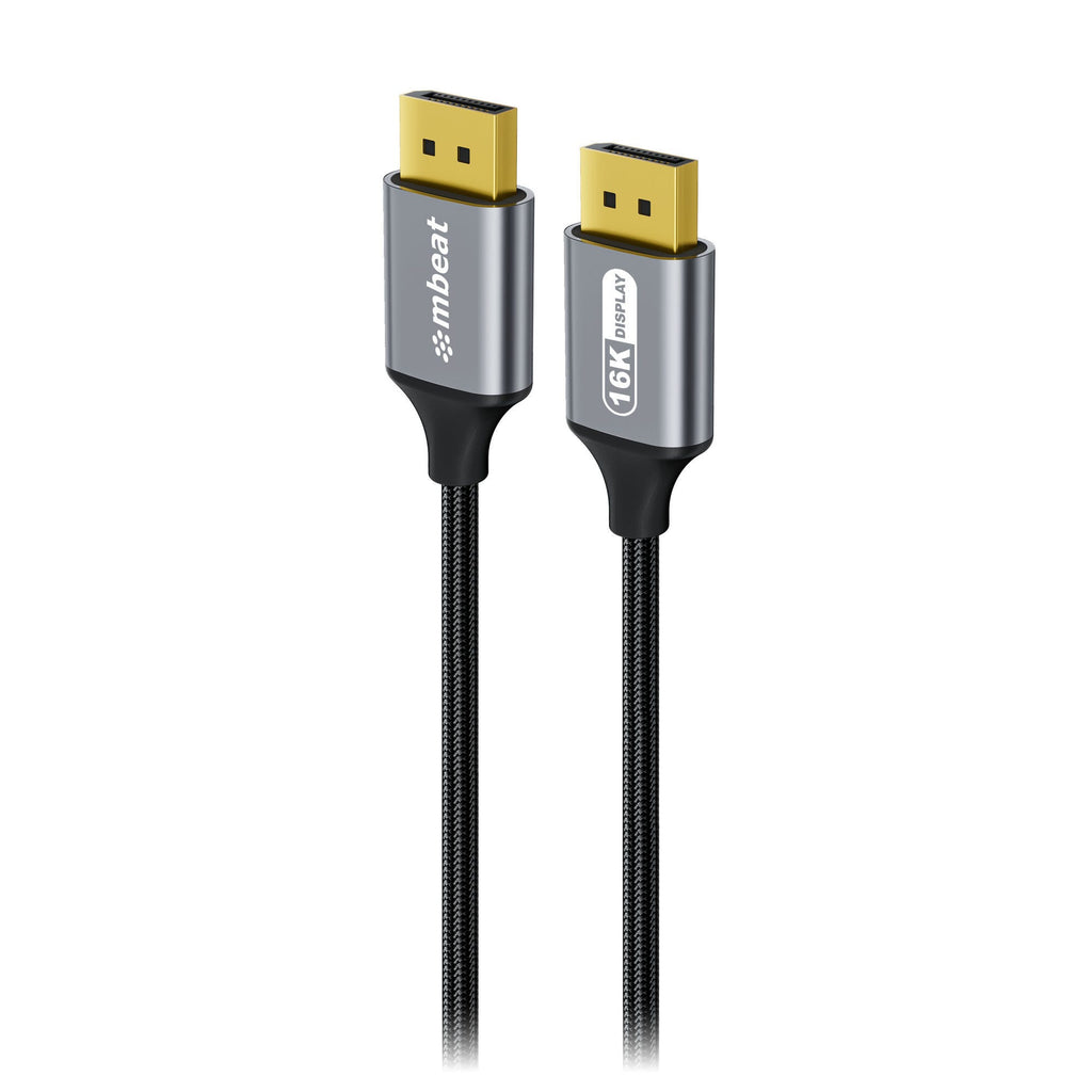 Mbeat Tough Link 1.8m 16K DisplayPort to DisplayPort Cable (Space Grey)