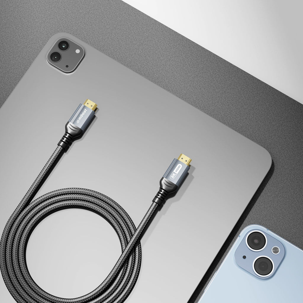 Mbeat Tough Link 1.5m Certified 8K HDMI Cable (Space Grey)