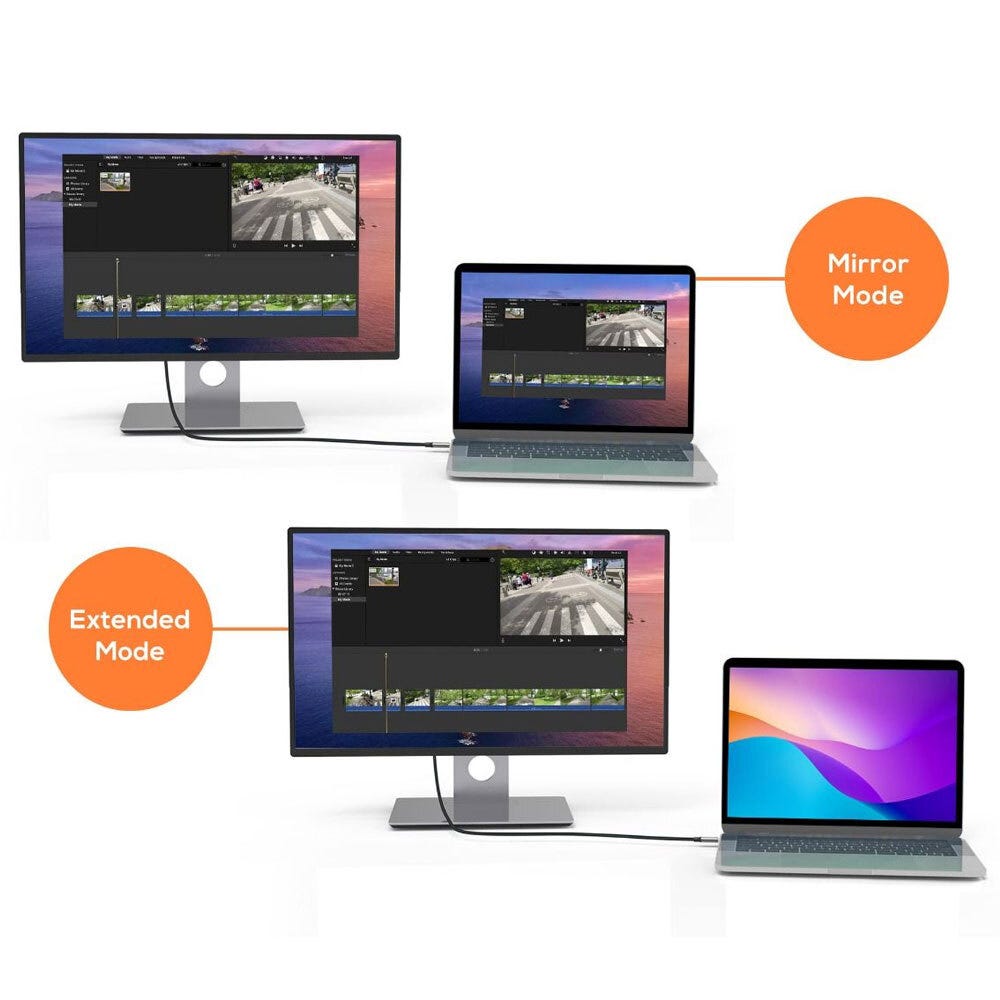 mbeat Toughlink 1.8m 4K USB-C to Display Port Cable