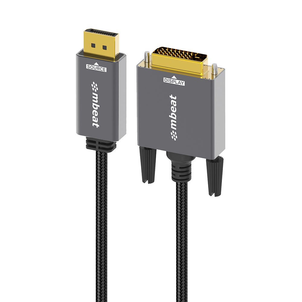 Mbeat Tough Link 1.8m DisplayPort to DVI-D Cable