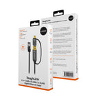 Mbeat Tough Link 3m USB and USB-C to RJ45 Ethernet Cable (Space Grey)