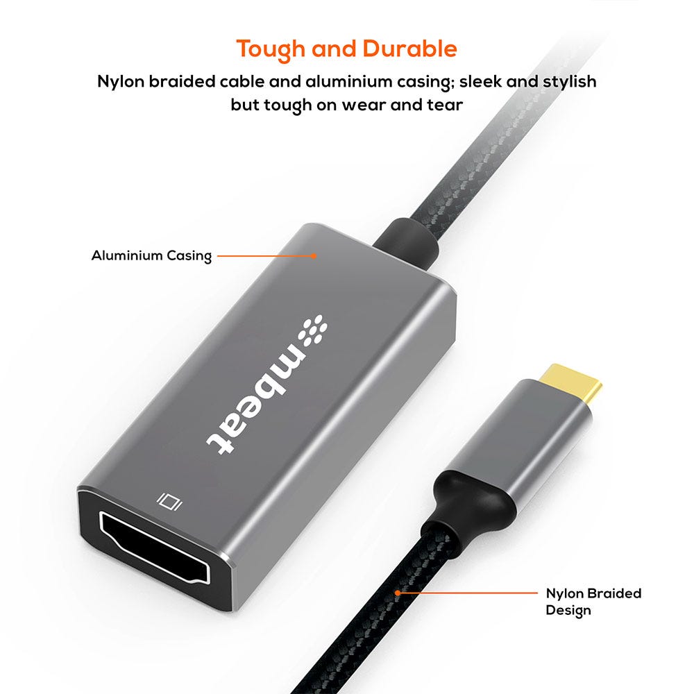 Mbeat Elite USB-C to HDMI Adapter (Space Grey)