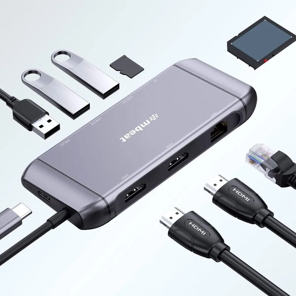 Mbeat Elite X11 Dual HDMI USB-C Docking Station