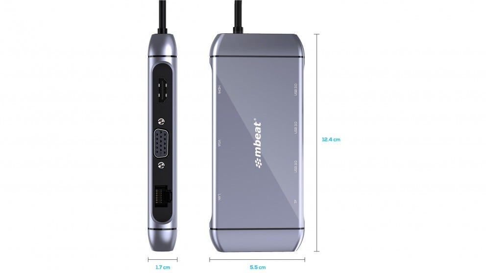 Mbeat Elite X9 9 in 1 USB-C Docking Station