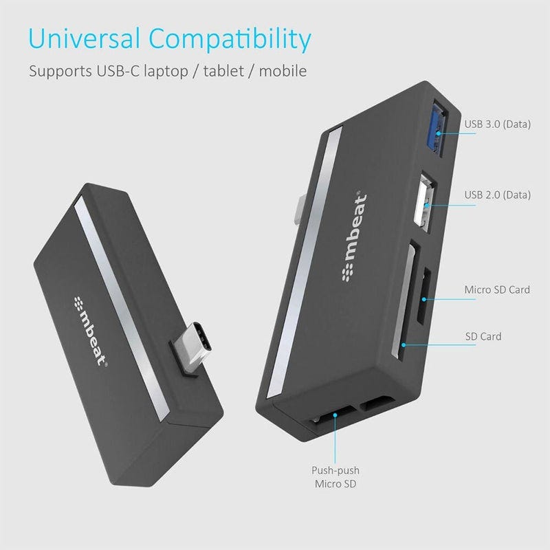 Mbeat Essential 5-IN-1 USB- C Hub (USB hub 2.0