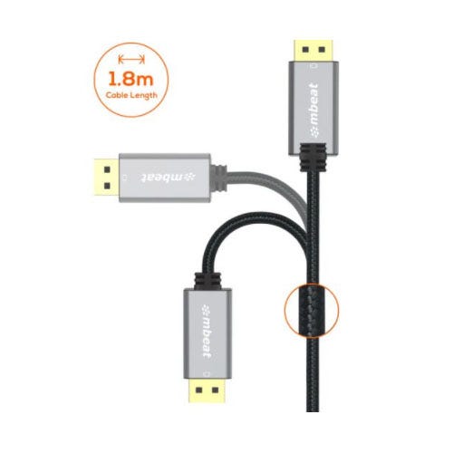 Mbeat Toughlink 1.8m Display Port Cable v1.4