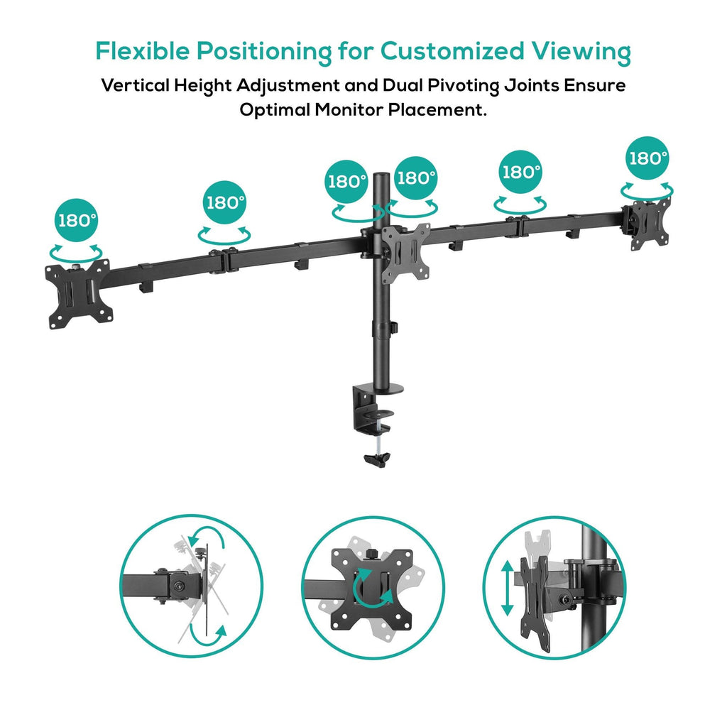Mbeat activiva Triple-Screen Articulating Monitor Arm