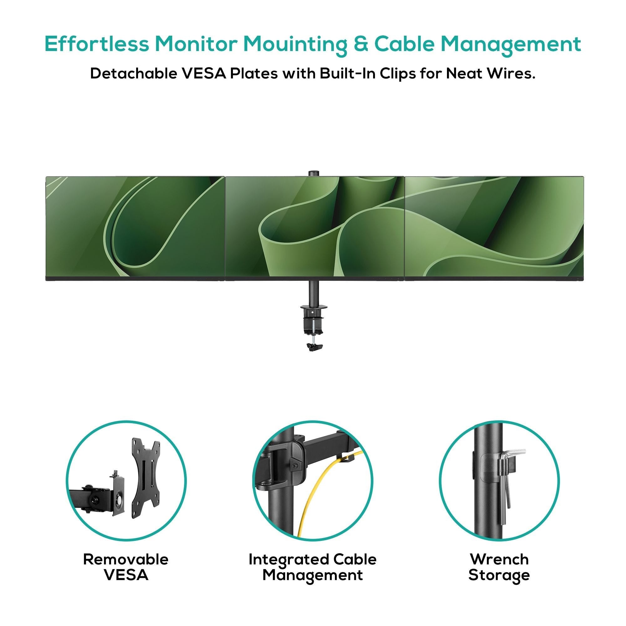 Mbeat activiva Triple-Screen Articulating Monitor Arm